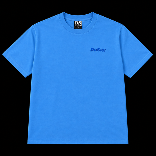 DoSay Puff Print T-Shirt - Ocean Blue